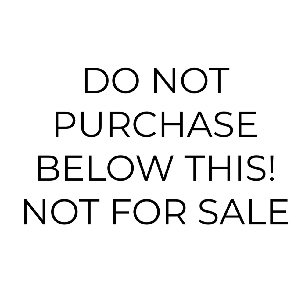 Warning Notice - Do Not Purchase